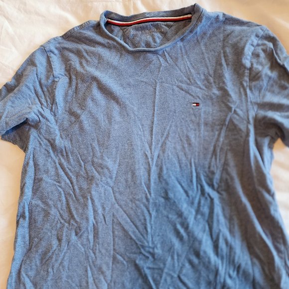 Tommy Hilfiger T-Shirt Medium Mute Grey-Blue Color - Picture 1 of 2